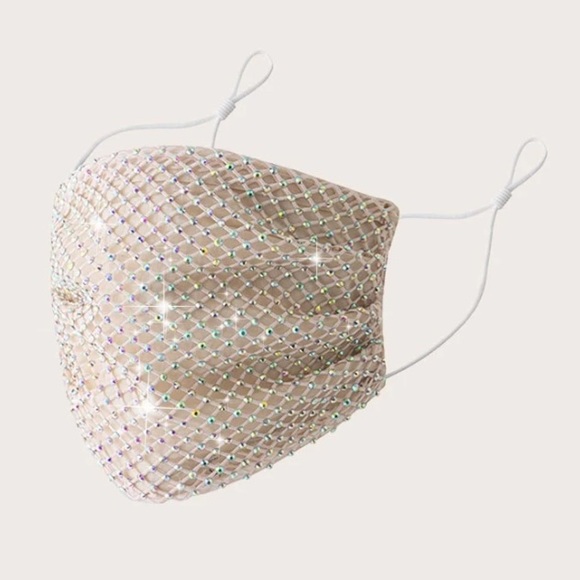 None Accessories - 🔥3/$20🔥Rhinestone Sparkly Adjustable Face Mask